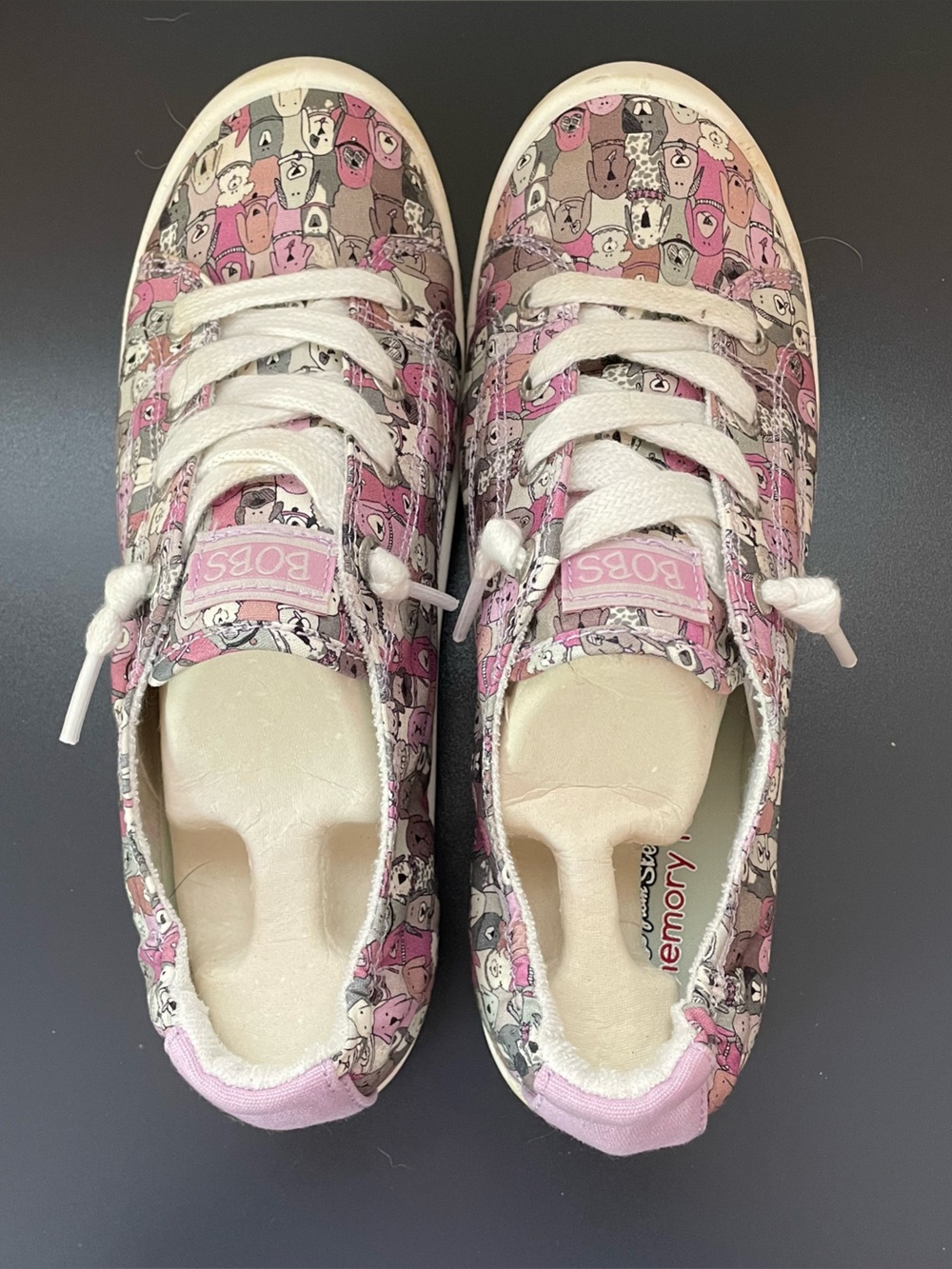 Bobs Pink Shoes with dogs Women’s Size 8